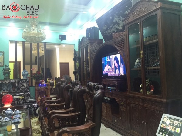 Lắp đặt bộ dàn BC-38KD cho phòng hát cao cấp của gia đình chị Loan