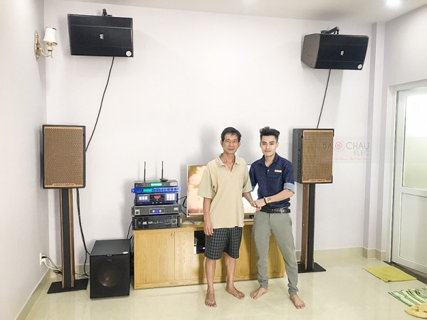 Lắp đặt bộ dàn karaoke cao cấp cho gia đình chú Cảnh tại Thủ Đức