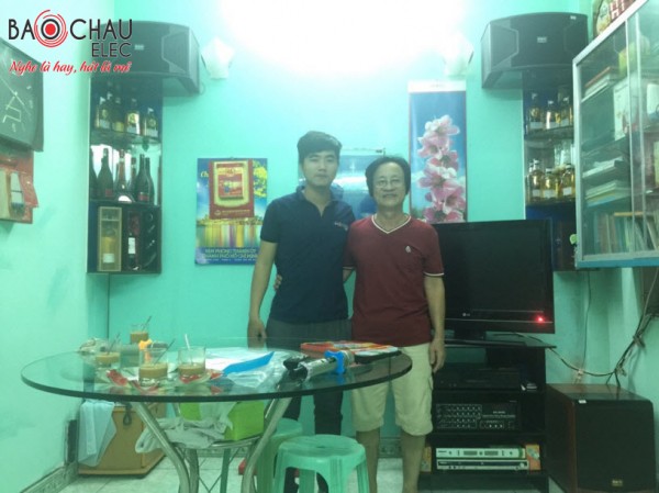 Lắp đặt bộ dàn karaoke gia đình cho bố của Hoàng Rapper
