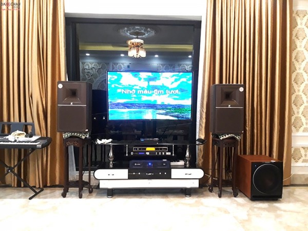 Lắp đặt dàn karaoke cao cấp của gia đình anh Hải sống ở Tân Phong- Đồng Nai