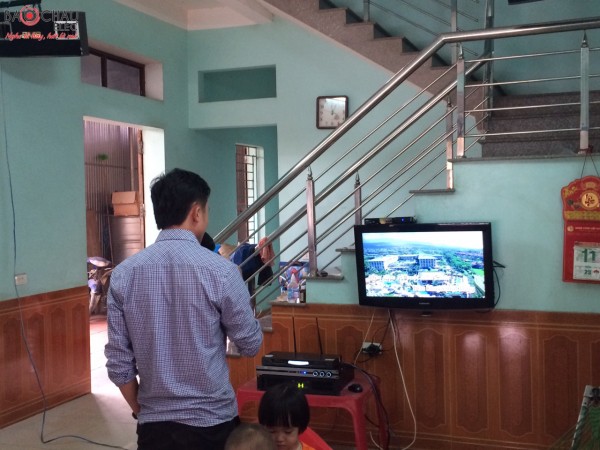 Lắp đặt dàn karaoke cho gia đình anh Hùng tại Việt Yên - Bắc Giang