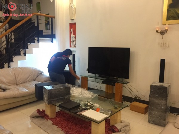 Lắp đặt dàn karaoke cho gia đình cô Phương Anh tại Tân Kỳ- Tân Quý