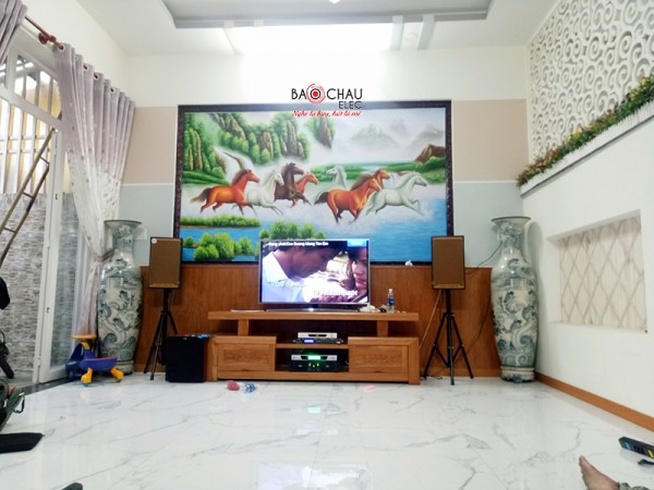 Lắp đặt dàn karaoke gia đình cao cấp cho anh Hiệp tại Bà Điểm, Hóc Môn