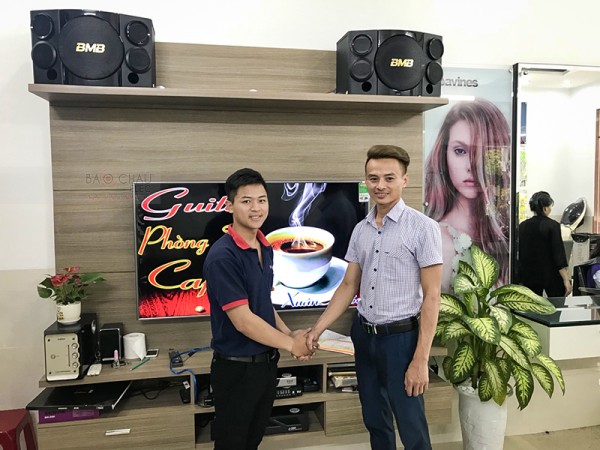 Lắp đặt dàn karaoke gia đình cao cấp cho anh Thương tại Cẩm Lệ, Đà Nẵng