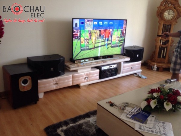 Lắp đặt dàn karaoke gia đình cao cấp cho gia đình Anh Hoàng