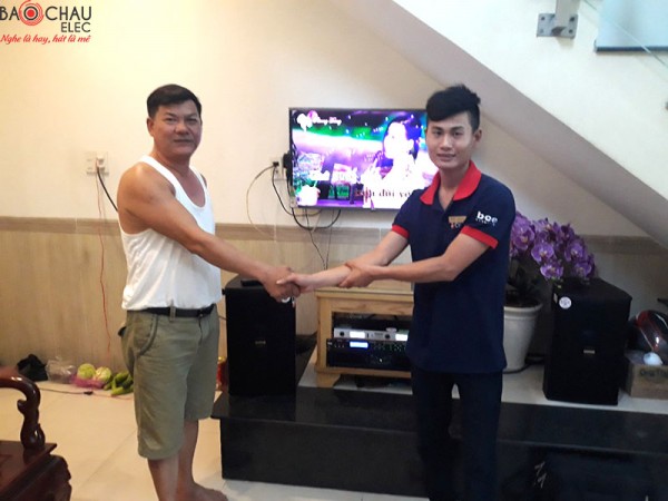 Lắp đặt dàn karaoke gia đình tầm trung cực hay cho gia đình Chú Tú tại Đồng Nai