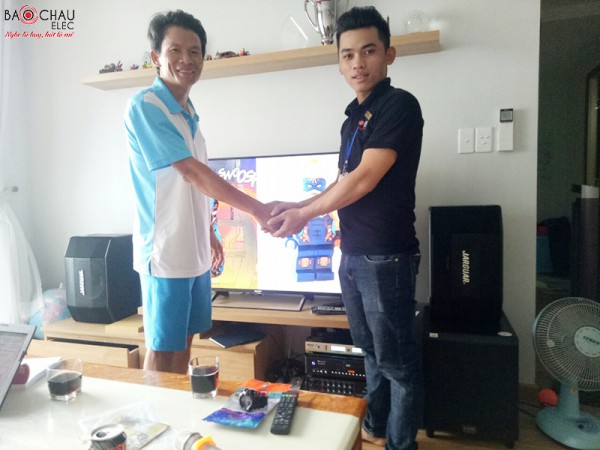 Lắp đặt dàn karaoke gia đình tầm trung cực hay tại chung cư Melodi, quận Tân Bình