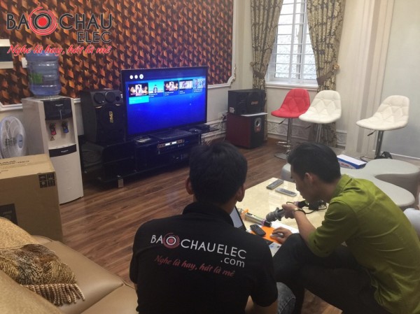 Lắp đặt dàn karaoke gia đình vip cho khu biệt thự tại Tân Bình