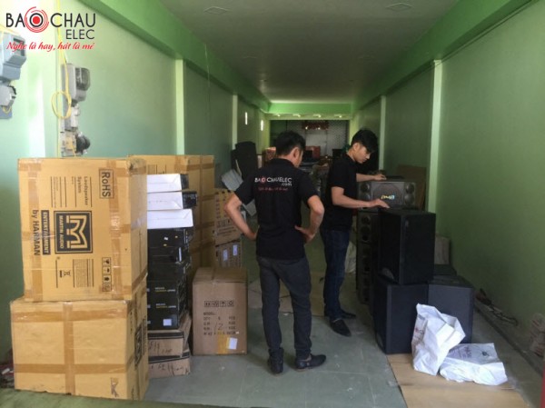 Lắp đặt hệ thống phòng hát quán karaoke kinh doanh quán Ngọc Yến