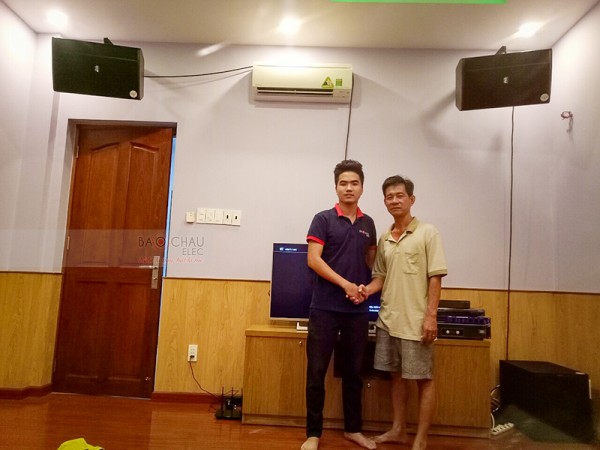 Lắp đặt karaoke gia đình cao cấp của chú Cảnh ở HCM