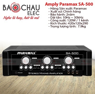 Amply karaoke Paramax SA500