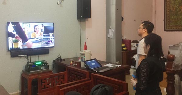 Lắp đặt dàn karaoke gia đình gần 50 triệu cho anh Hoàn tại Nguyễn Xiển HN (JBL 4010, SAE PKM 6.5, JBL KX180, BCE UGX12, SW300)