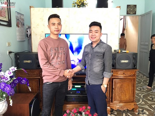 Bộ dàn karaoke BMB của gia đình anh Tuấn ở Hải An, Hải Phòng (BMB 880C, Sub 2000, UGX12, BF k6, SAE Ct6000)