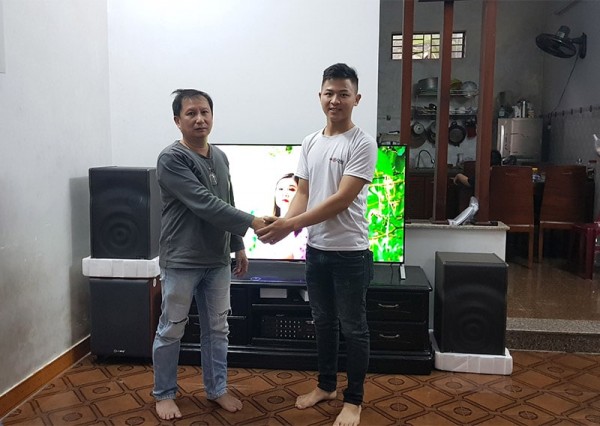 Dàn karaoke JBL hơn 20 triệu gia đình anh Thọ ở Đà Nẵng ( JBL Mk12, Arirang ASIII, 203 Gold Bluetooth, SM-8.2)