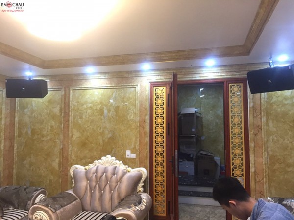 Lắp đặt dàn karaoke cao cấp cho cô Ngà tại Vinhome Green Bay (JBL 4010, R115SW, Famous 7406, JBL KX180, VIP3000)