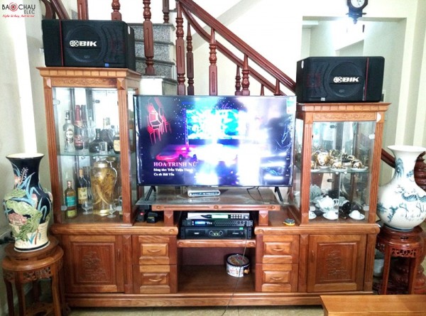 Bộ dàn karaoke BIK của gia đình anh Minh ở Hải Phòng ( BJ-S886II, FX-9MK, U900 Plus, SAE CT3000)