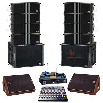Bộ Dàn âm thanh line array BC-AS01 (cho diện tích 1000m2)