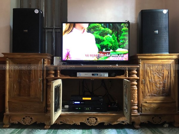Bộ dàn karaoke của gia đình anh Ánh ở Tứ Kỳ, Hải Dương ( Domus 6120, SAE Ct6000, vang FX-9MK, UGX12 Plus)