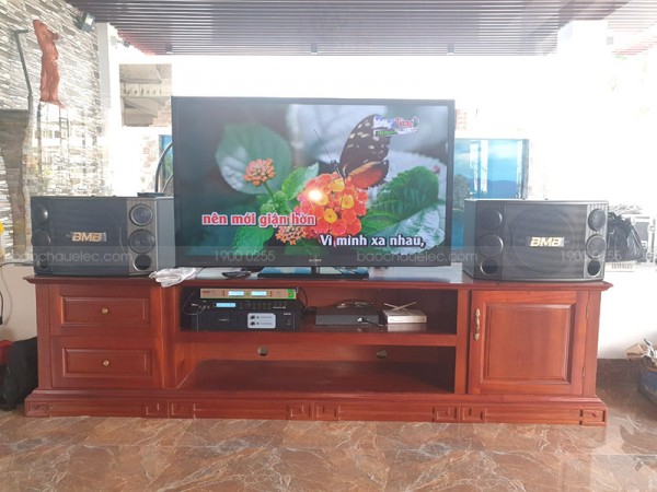 Bộ dàn karaoke của gia đình anh Linh ở FLC Thanh Hoá ( BMB 2000C, X5 Plus, Famous 3206)