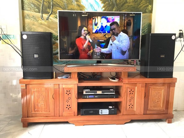 Bộ dàn karaoke gia đình anh Quân ở Phường Thống Nhất (Domus 6120, Famous 3206, FX 9MK, BBS B900)
