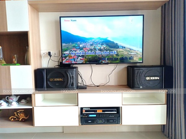 Bộ dàn karaoke BIK của gia đình anh Hoàn ở Tân Phú ( BIK S886, SAE Ct3000, X5 Plus, BBS B900)