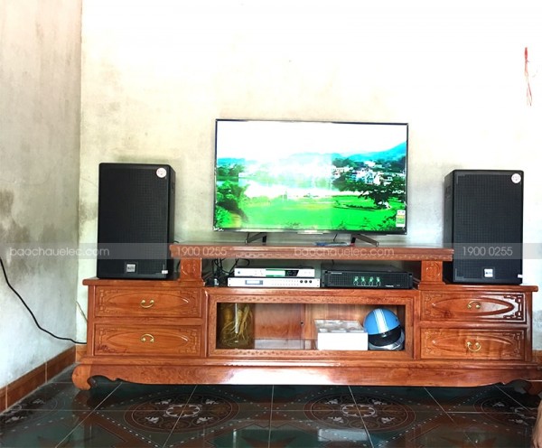 Dàn karaoke Alto của gia đình anh Minh ở Hoằng Hoá, Thanh Hoá ( Alto AT2000, TX 650Q, DSP 9000, BCE UGX12)