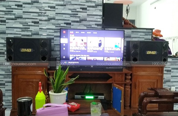 Dàn karaoke BMB cho gia đình anh Khương ở Dĩ An, Bình Dương ( BMB 2000C, BCE 6200, X5 Plus, BCE UGX12)