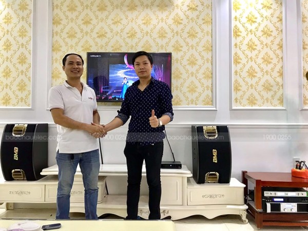 Dàn karaoke BMB cho gia đình anh Trung ở Hải An, Hải Phòng Dàn karaoke BMB cho gia đình anh Trung ở Hải An, Hải Phòng ( BMB 900C, Famousound 7208, X5 