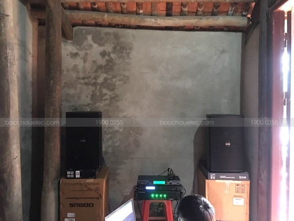 Dàn karaoke Domus cho gia đình anh Quỳnh ở Hoằng Hoá, Thanh Hoá ( Domus DP6120, X5 Plus, TX650Q, U900 Plus)