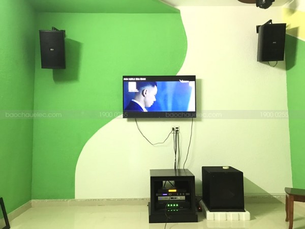 Lắp đặt 3 phòng quán karaoke A Thắng Quảng Nam ( Domus 6120, Alto AT200, R115SW, TX650Q, JBL KX180,