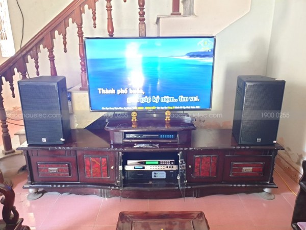 Lắp đặt dàn karaoke Alto cho gia đình anh Mạnh ở Hoằng Hoá, Thanh Hoá ( Alto AT1000, Famous 3206, DSP 9000, U900 Plus New)