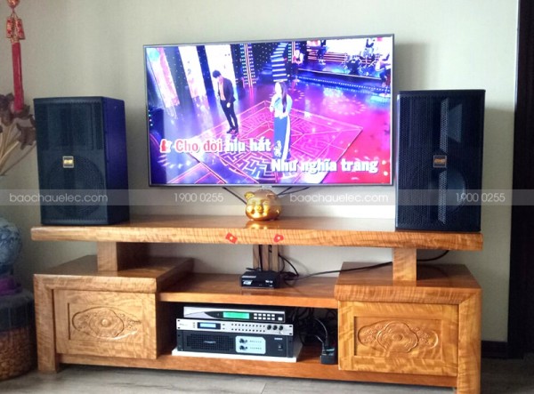 Lắp đặt dàn karaoke BMB cho gia đình anh Tú ở Hoà Bình Green City ( BMB 3000C, Famous 3206, DSP 9000, U900 Plus)