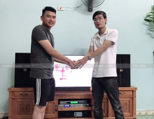 Lắp đặt dàn karaoke BMB cho gia đình chị Nhung ở An Dương, Hải Phòng ( BMB 3000C, Famous 3206, DSP9000, U900 PlusX)