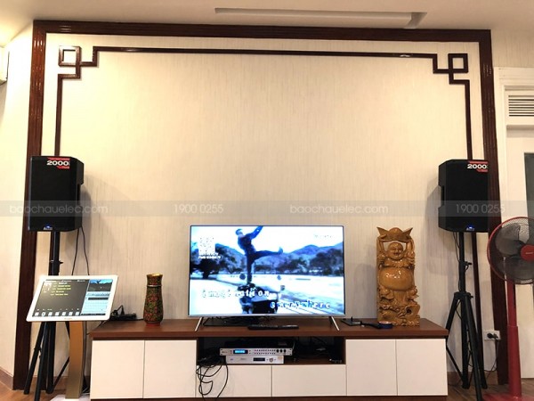 Lắp đặt dàn karaoke cho gia đình chị Mai Anh ở Hoàng Đạo Thuý ( Alto TS310, DSP 9000, 22 inch, Plus 4TB)