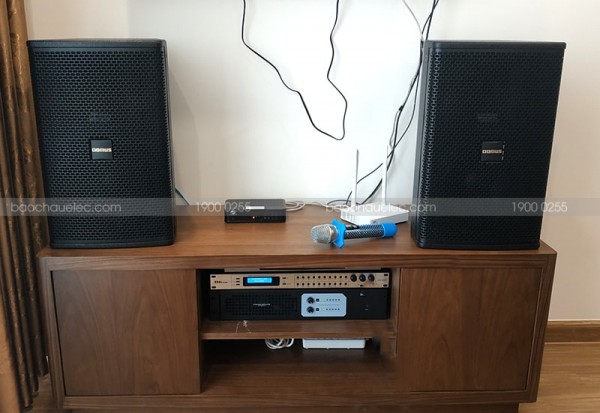 Lắp đặt dàn karaoke cho gia đình cô Hiền ở Vinhome Skylake Phạm Hùng ( Domus 6100, Famous 3206, DSP 9000, UGX12 Plus Luxury)