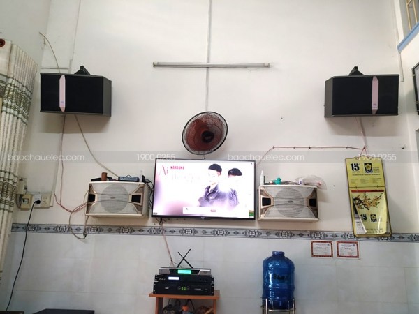 Lắp đặt dàn karaoke JBL cho gia đình anh Đại ở Quận 12 (JBL ki512, sub 1000, SAE CT6000, X5 Plus, BCE UGX12)