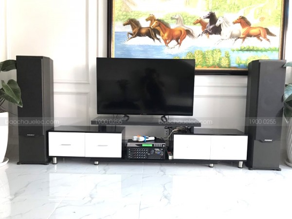 Lắp đặt dàn karaoke Paramax của gia đình anh Hoà ở Long An ( F2000 New, 303E Classic, U900 Plus New)