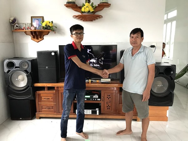 Dàn karaoke JBL cho gia đình anh Ân ở Trảng Bom, Đồng Nai (JBL 4012, A120PWAS, Famous 7406, JBL KX180, BCE UGX12)