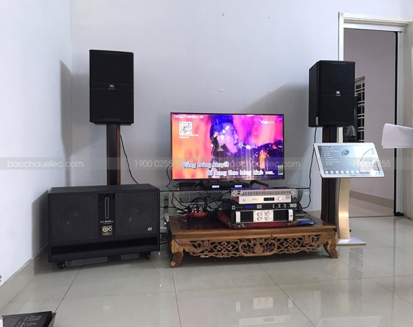 Dàn karaoke JBL VIP cho gia đình anh Lý ở Đỗ Quang, Thanh Khê, ĐN ( JBL 4012, Sub BJ-W66 Plus, vang JBL KX180, Đẩy Famous 7406, DBX 131S)