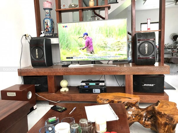 Lắp đặt dàn karaoke BIK cho gia đình anh Trường ở Yên Bái (BIK BS-998NV, Famous 3206, DSP-9000, BCE UGX12)