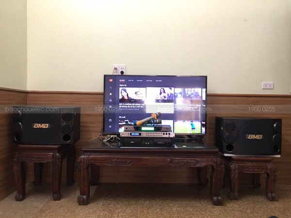 Lắp đặt dàn karaoke BMB của gia đình anh Dương ở TP.Bắc Ninh ( BMB 2000C, SAE CT6000, DSP9000, BCE UGX12)