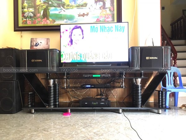 Lắp đặt dàn karaoke cho gia đình anh Đạm ở Quế Võ, Bắc Ninh ( BIK S968, SAE CT6000, FX-9MK, U900 PlusX)