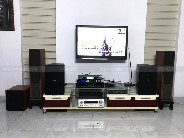 Lắp đặt dàn karaoke cho gia đình anh Nhân ở Bình Thạnh ( Domus 6100, Jamo J10, JBL KX180, BCE 6200, BCE UGX12)
