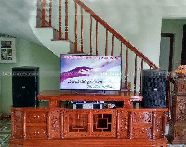 Lắp đặt dàn karaoke Domus cho gia đình anh Dũng ở Hà Nam (Domus 6120, Famous 7406, JBL KX180, U900 Plus New)