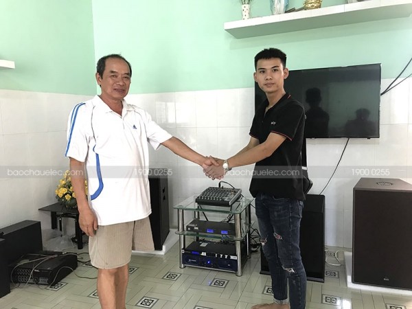 Lắp đặt dàn karaoke gia đình cho chú Hiệp ở Hồ Chí Minh ( Alto BLS15+, R115SW, Crown T7, JBL KX180)