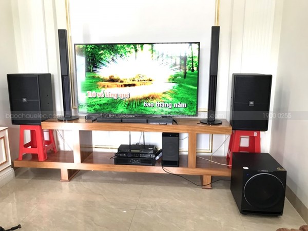 Lắp đặt dàn karaoke JBL cao cấp cho gia đình anh Định ở Bình Dương ( JBL KP2012, Sub 2000, BCE 6200, BCE 9200, BCE UGX12 Plus)