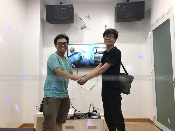 Lắp đặt dàn karaoke JBL cho gia đình anh Hậu ở Trảng Bom, Đồng Nai ( JBL MK12, SAE CT6000, X5 Plus, UGX12 Gold)
