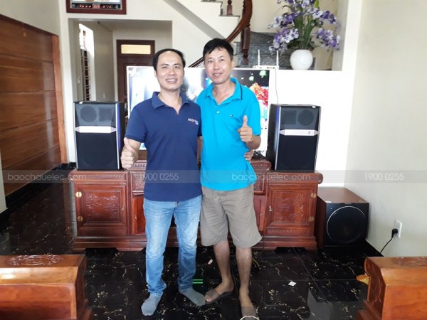 Lắp đặt dàn karaoke JBL cho gia đình anh Tuấn ở Hồng Bàng, Hải Phòng (JBL Ki512, Paramax 2000, SAE CT6000, FX-9MK, Hanet 1TB)