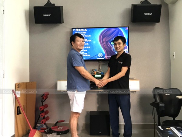 Lắp đặt dàn karaoke Paramax cho gia đình chú Công ở Phú Nhuận (Paramax K850, NS-SW100, SAE CT3000, DSP-9000, BCE UGX12)