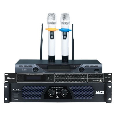 Combo đẩy vang micro KM15 (Alto AT 700 + Bksound DSP-9000 + BCE U900 Plus New)